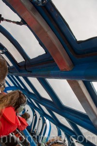 Under the jet boat's dome Niagara Gorge, Ontario/New York